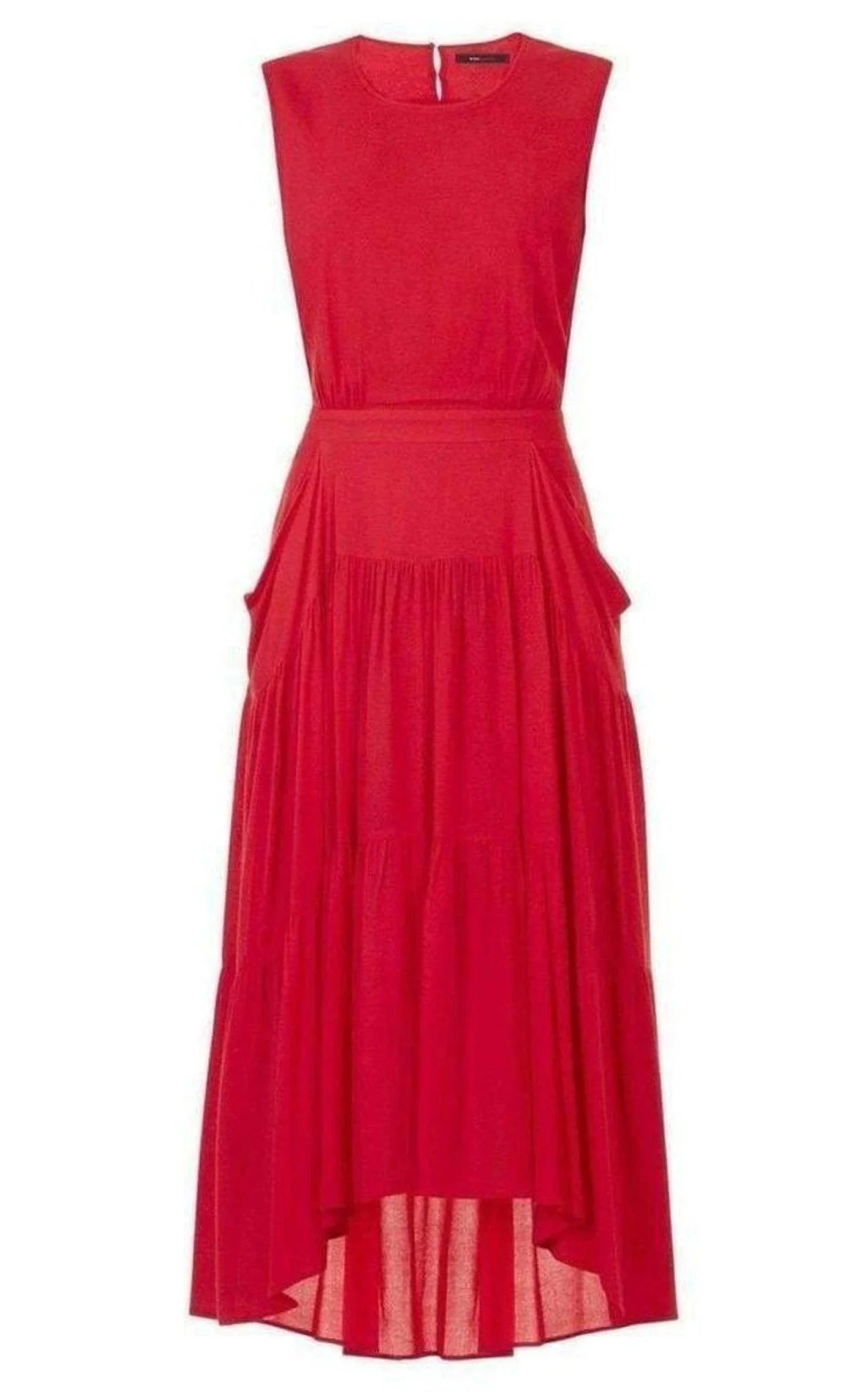 Draped Peasant Skirt Dress - 1