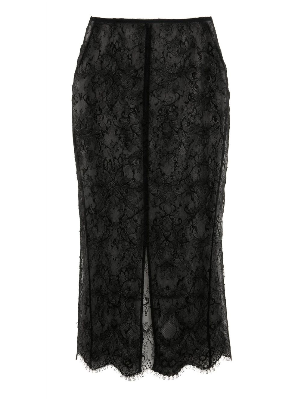chantilly-lace midi skirt - 1