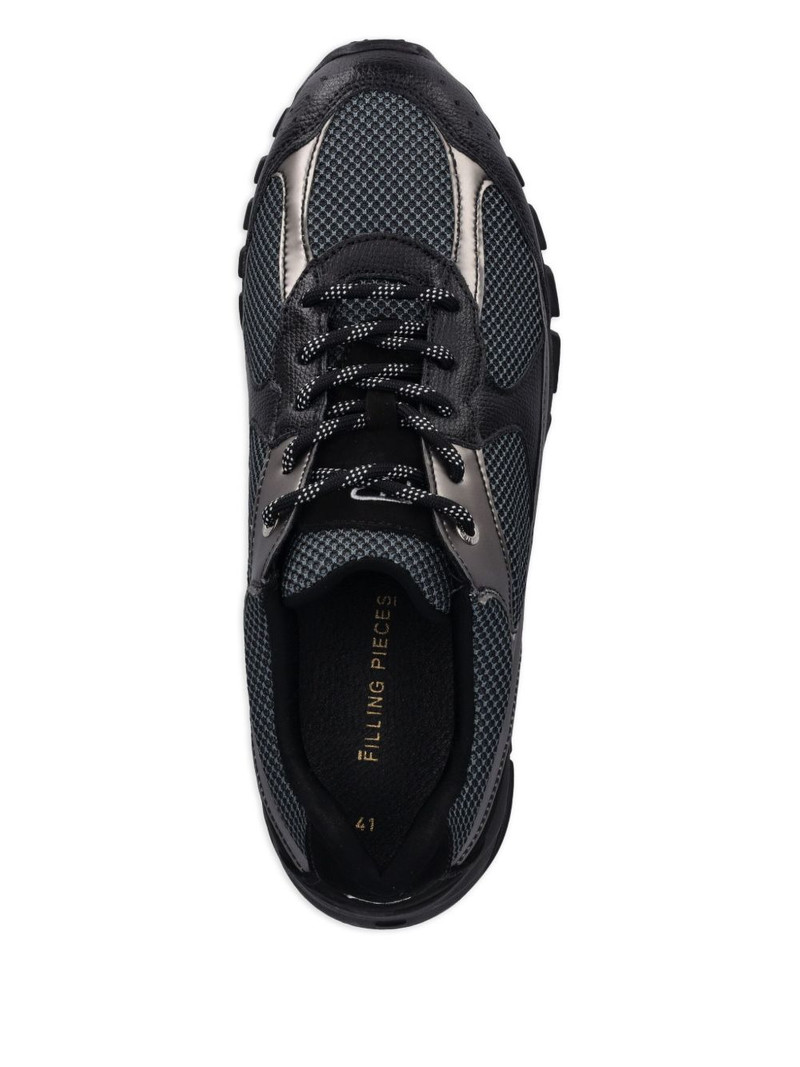 metallic-panel mesh sneakers 3