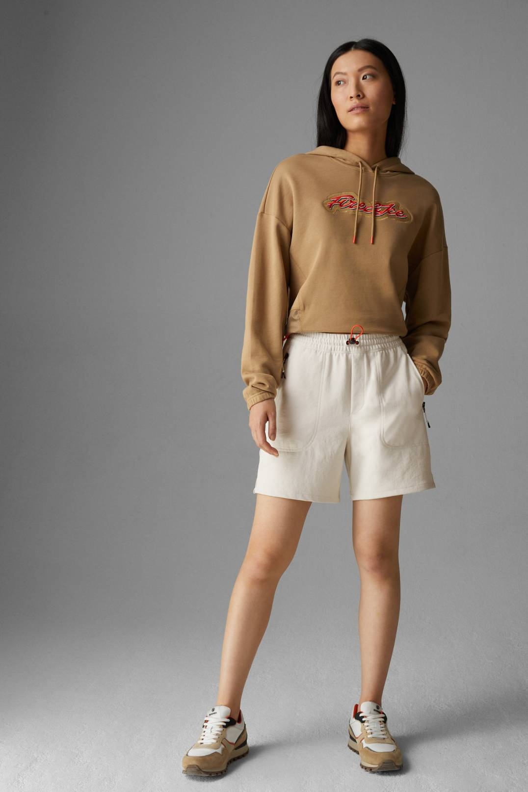 RAHEL FUNCTIONAL SHORTS IN CREAM - 4