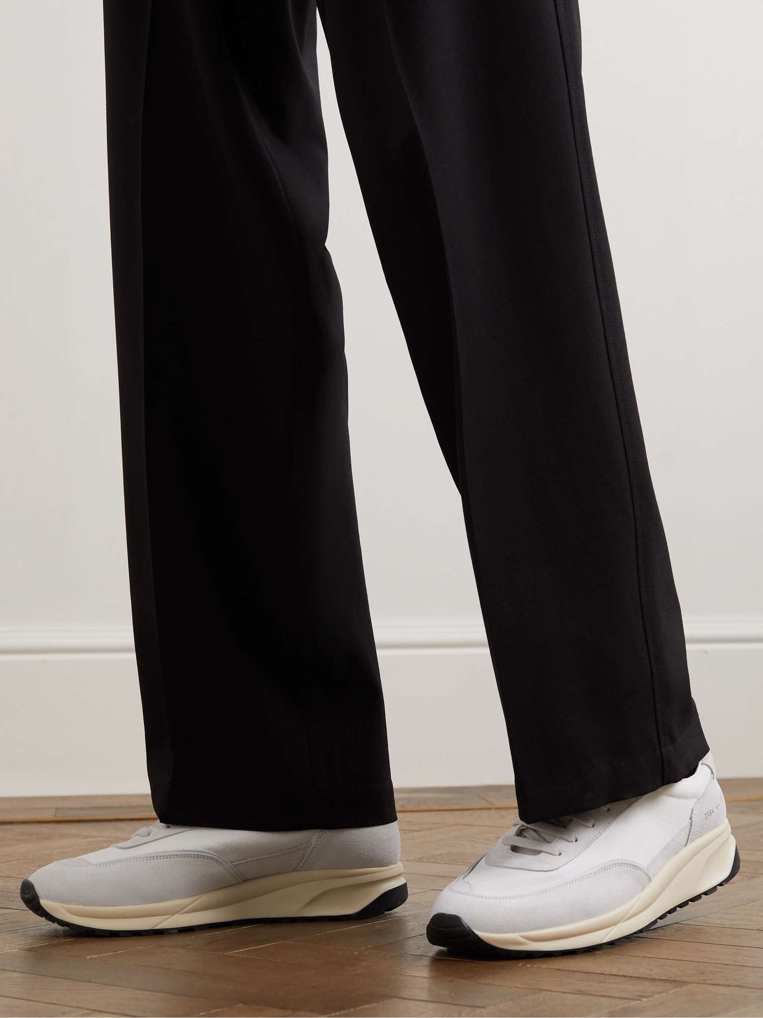 Track 80 Leather-Trimmed Suede and Ripstop Sneakers - 3