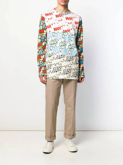 Comme des Garçons SHIRT comic print sweatshirt outlook