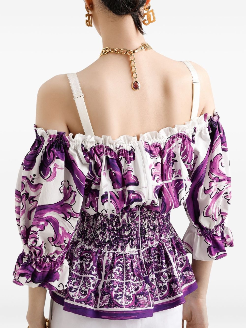 Majolica-print top - 5