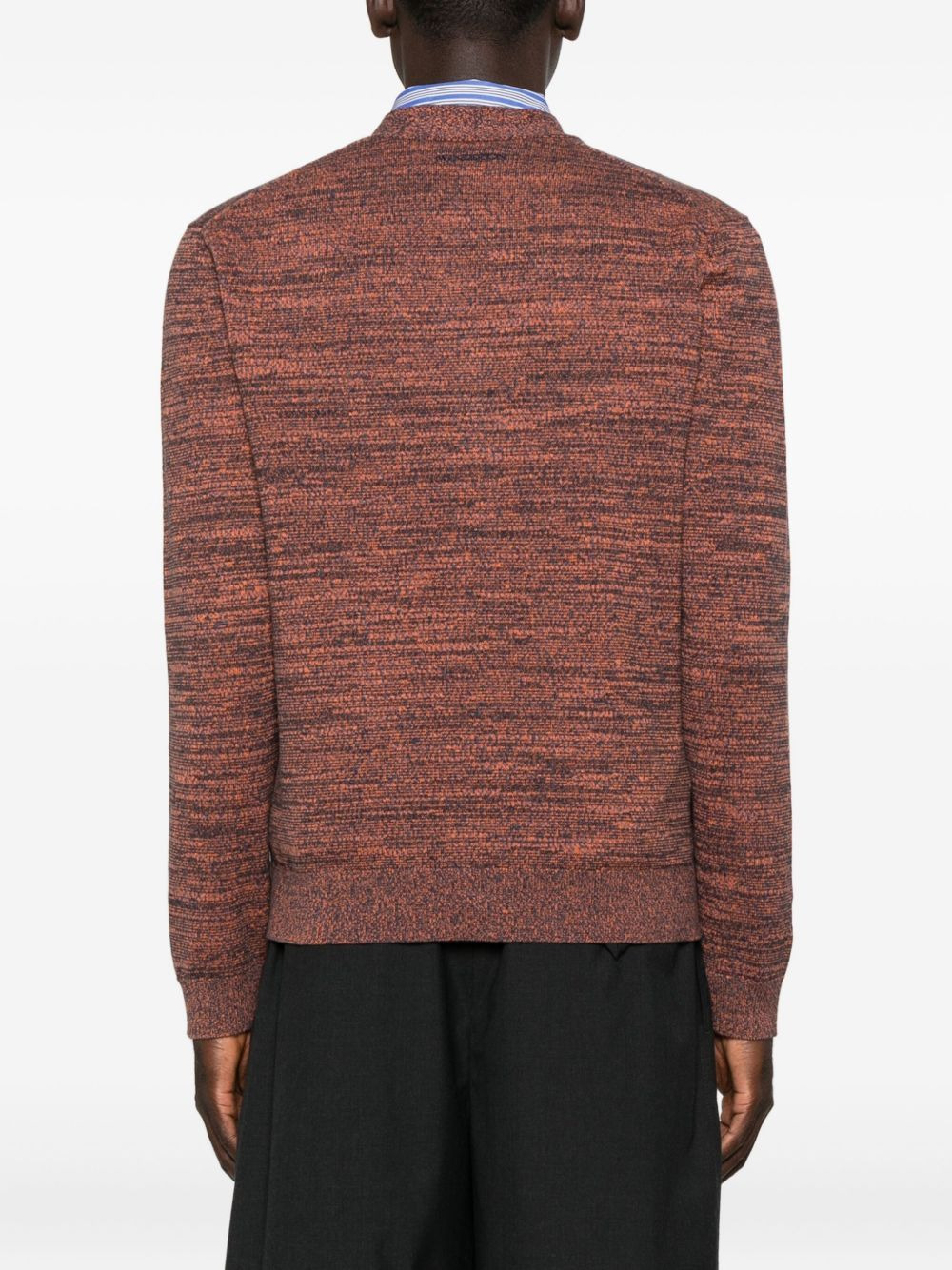 button-front speckled cardigan - 4