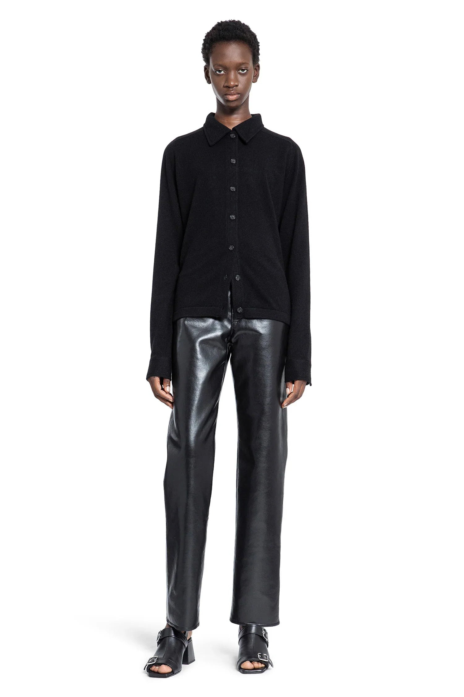 90S-Pinch-Waist-Long-Straight-Trousers - 4