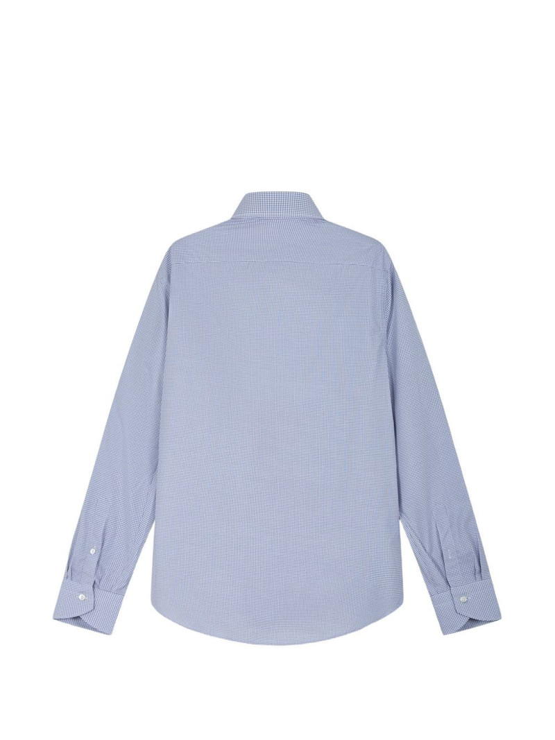 Canali long-sleeve checked shirt outlook