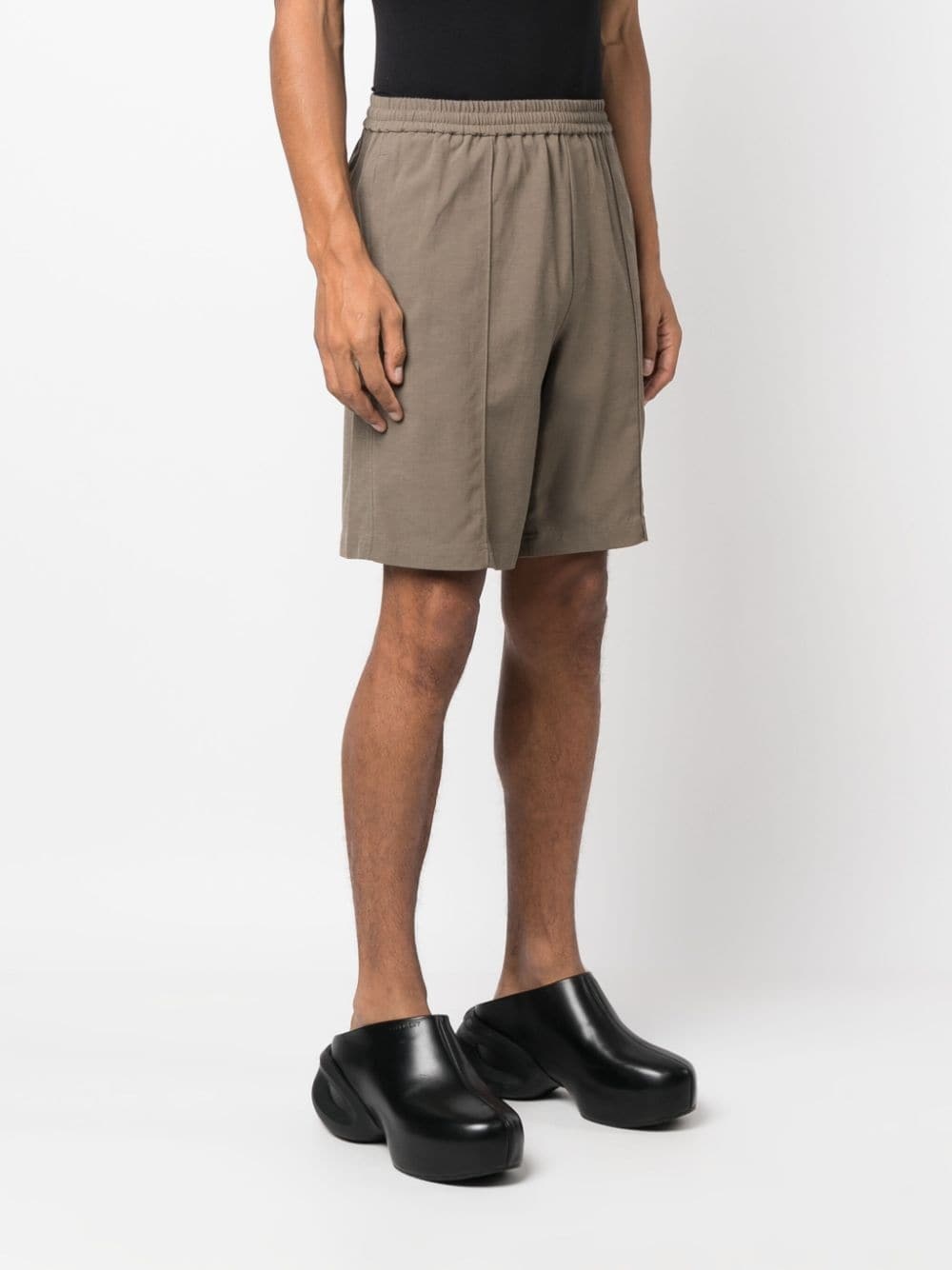 pintucked elasticated bermuda shorts - 3