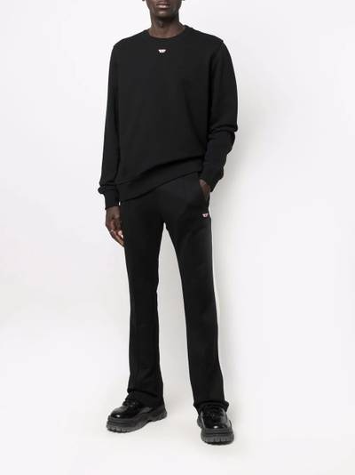 Diesel patch cotton sweatshirt outlook