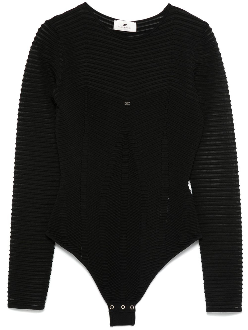 herringbone-pattern bodysuit 1
