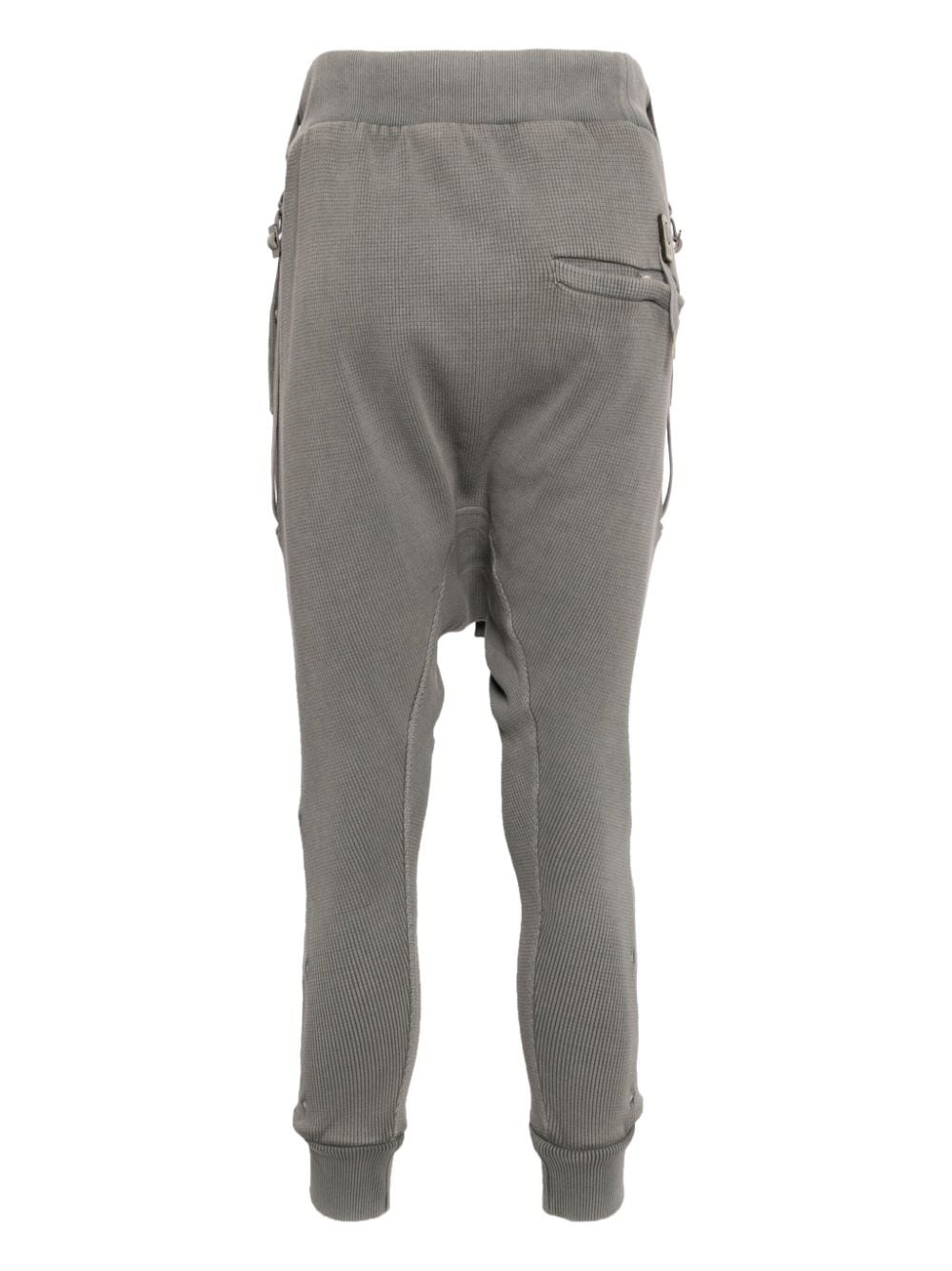 drop-crotch cotton-blend track pants - 2