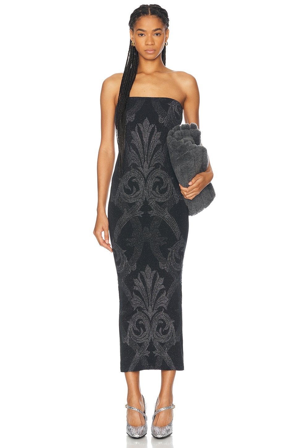 x Etro Metallic Jacquard Dress - 1