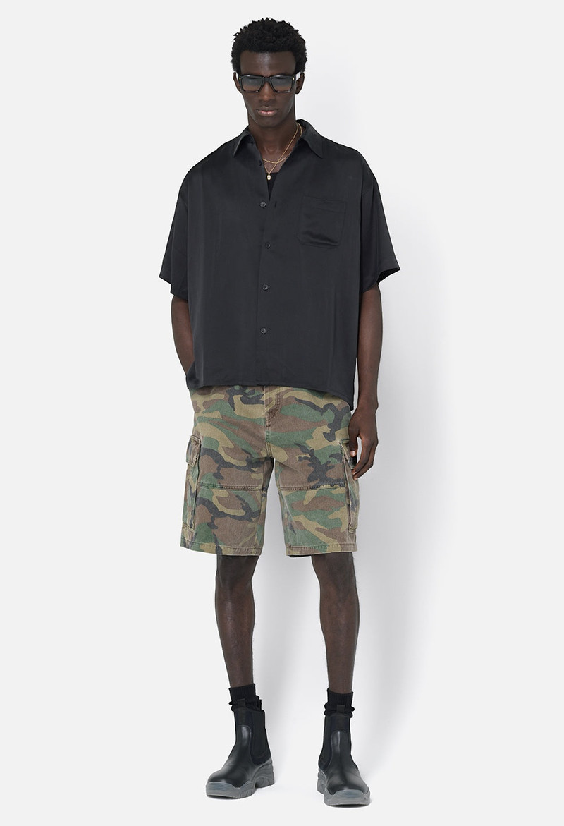 John Elliott BRUSHED SILK BUTTON UP outlook