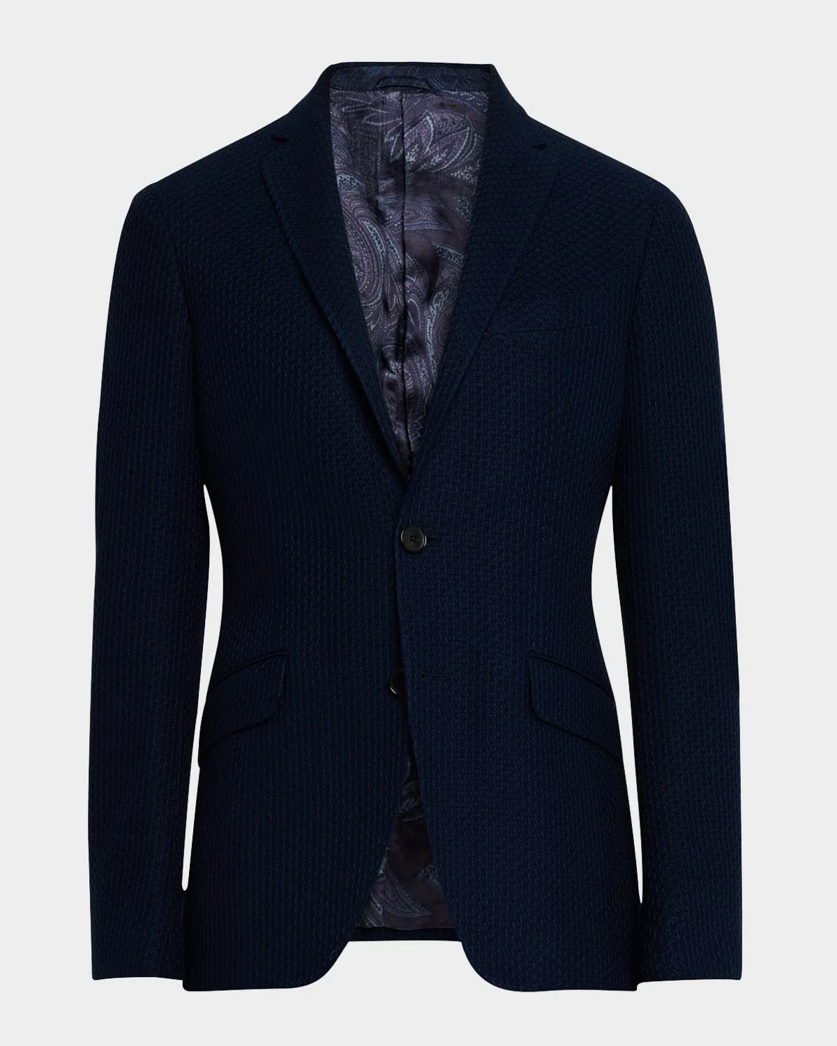 Men's Basic Textured Blazer - 1