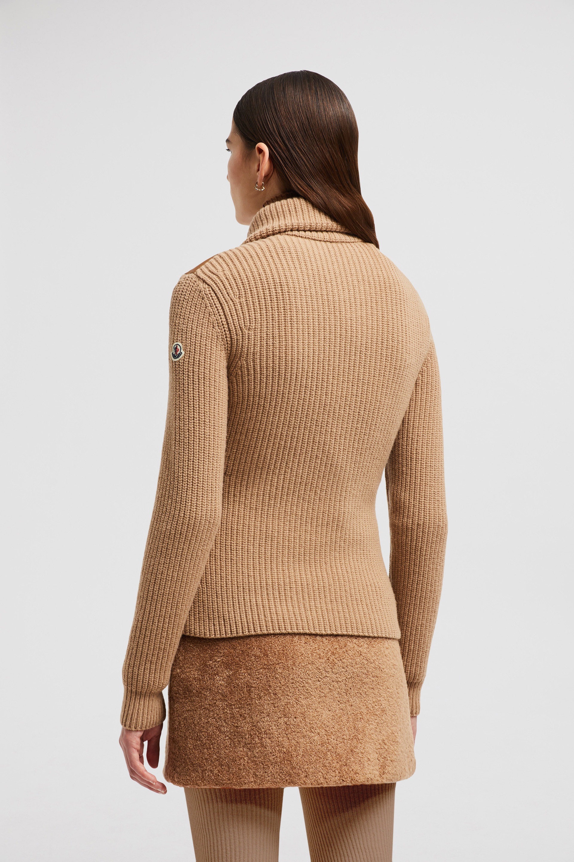 Padded Wool Zip-Up Cardigan - 5