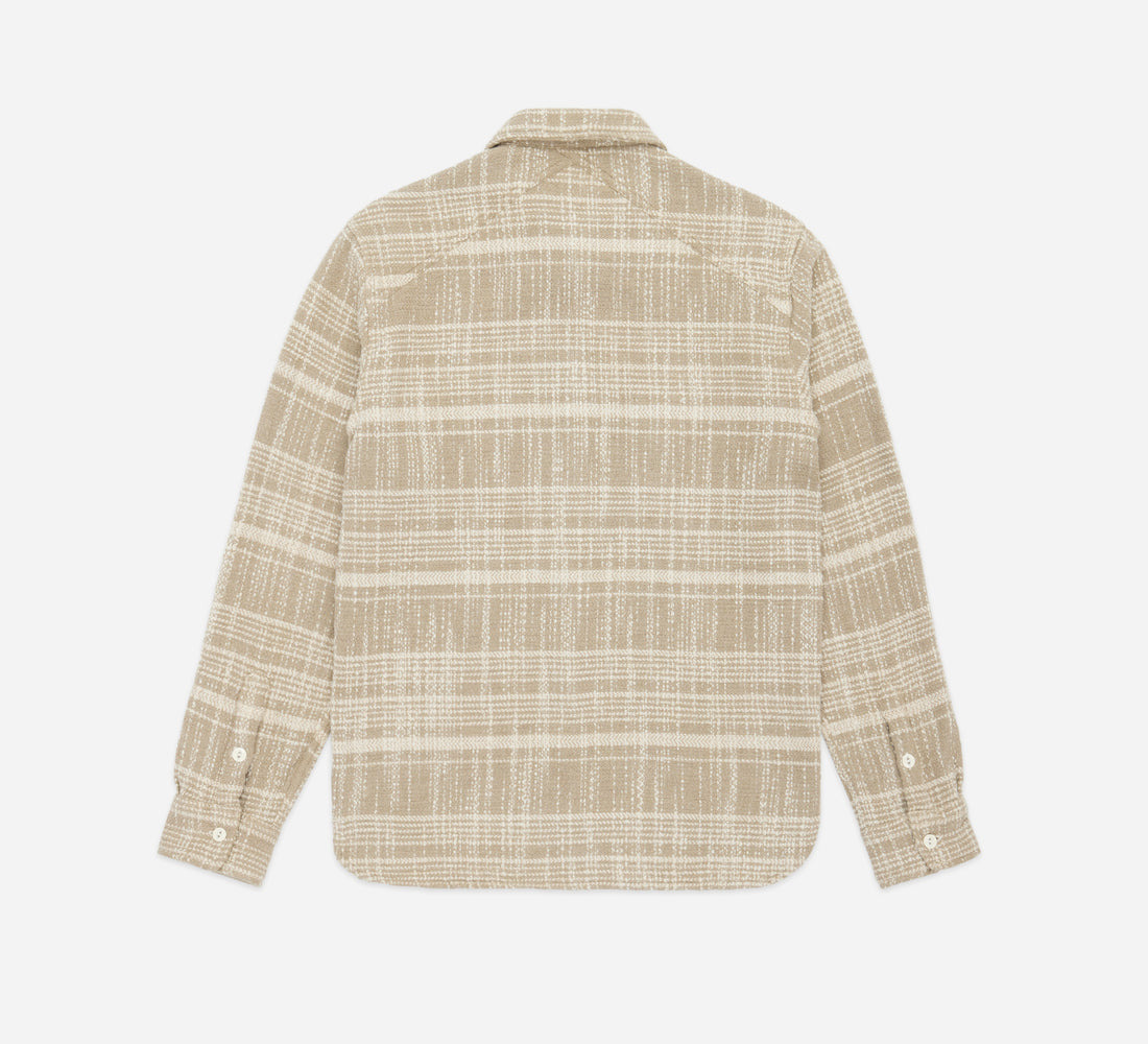 Crosscut Flannel - Alabaster Jacquard - 2