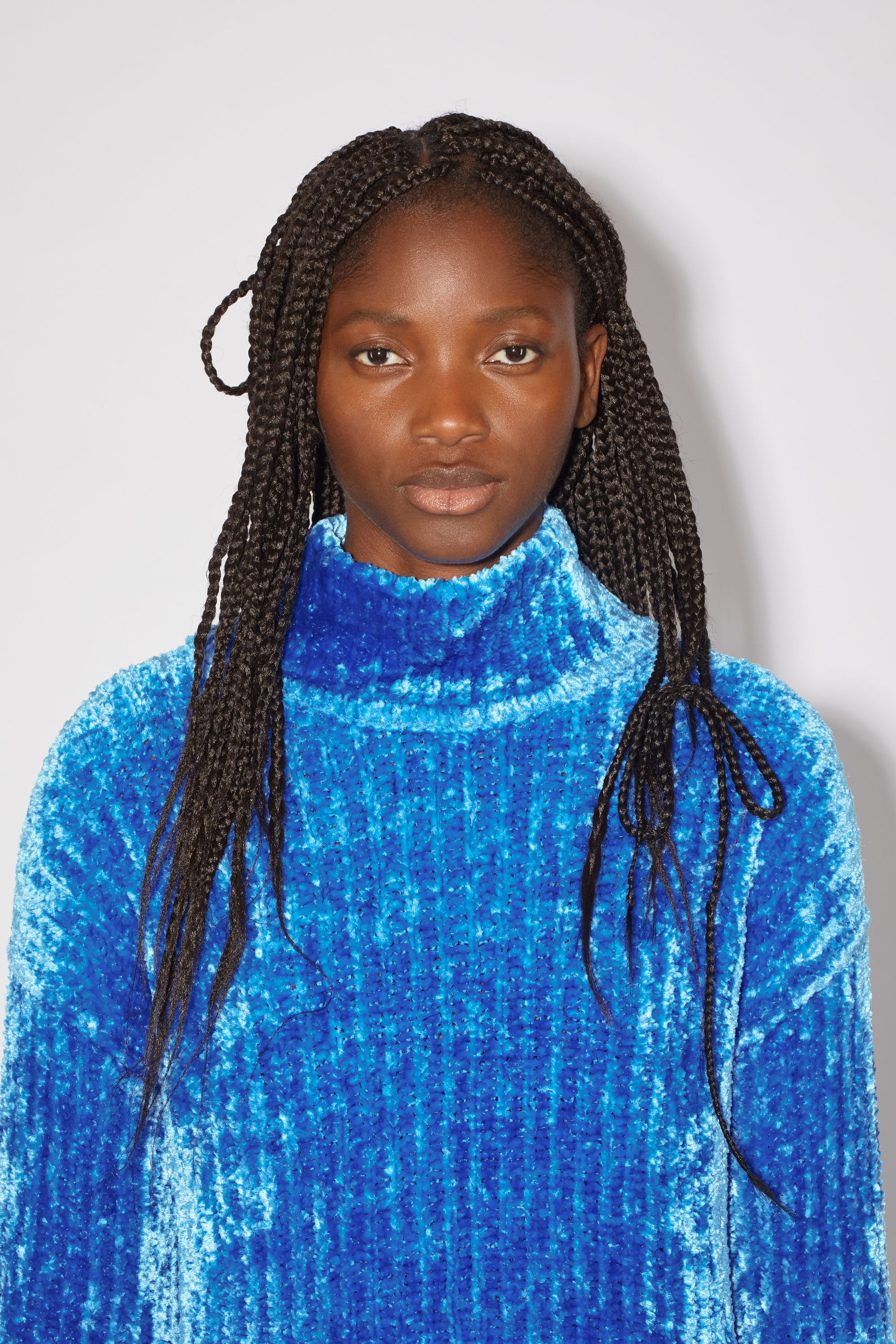 Acne Studios Chenille jumper Bright blue REVERSIBLE