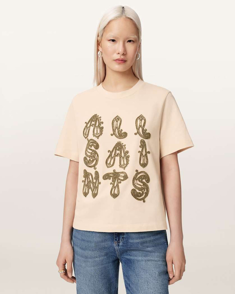 ALLSAINTS ELLA EMBROIDERED LISA BOXY T-SHIRT outlook