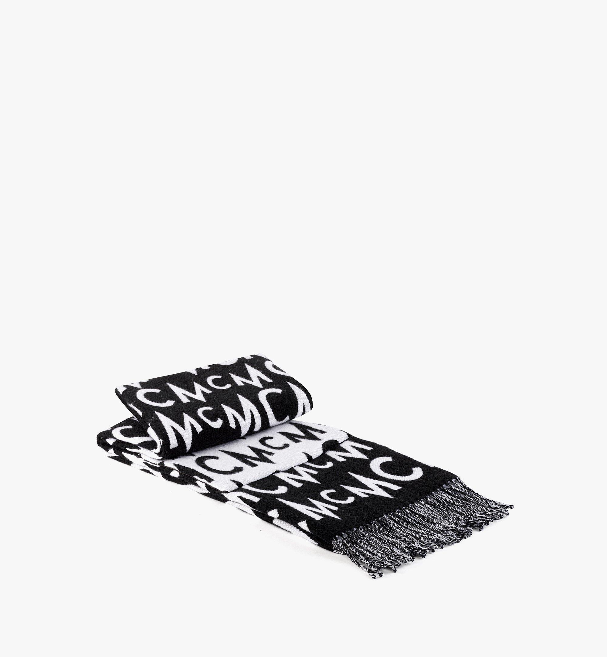 Logo Jacquard Wool Stole - 2