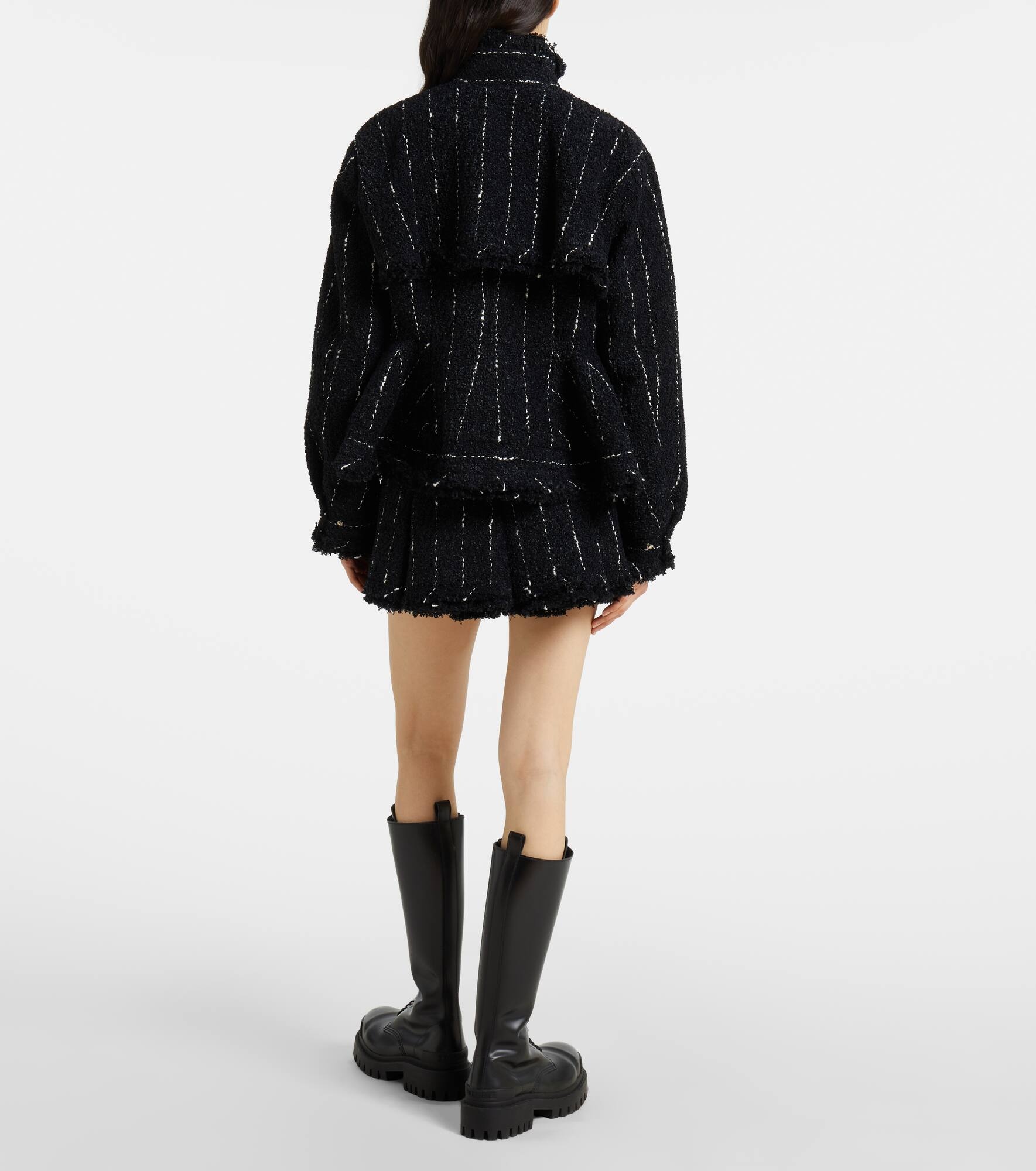 Striped tweed jacket - 3