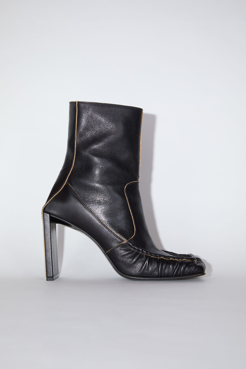 Leather ankle boots - Black 1