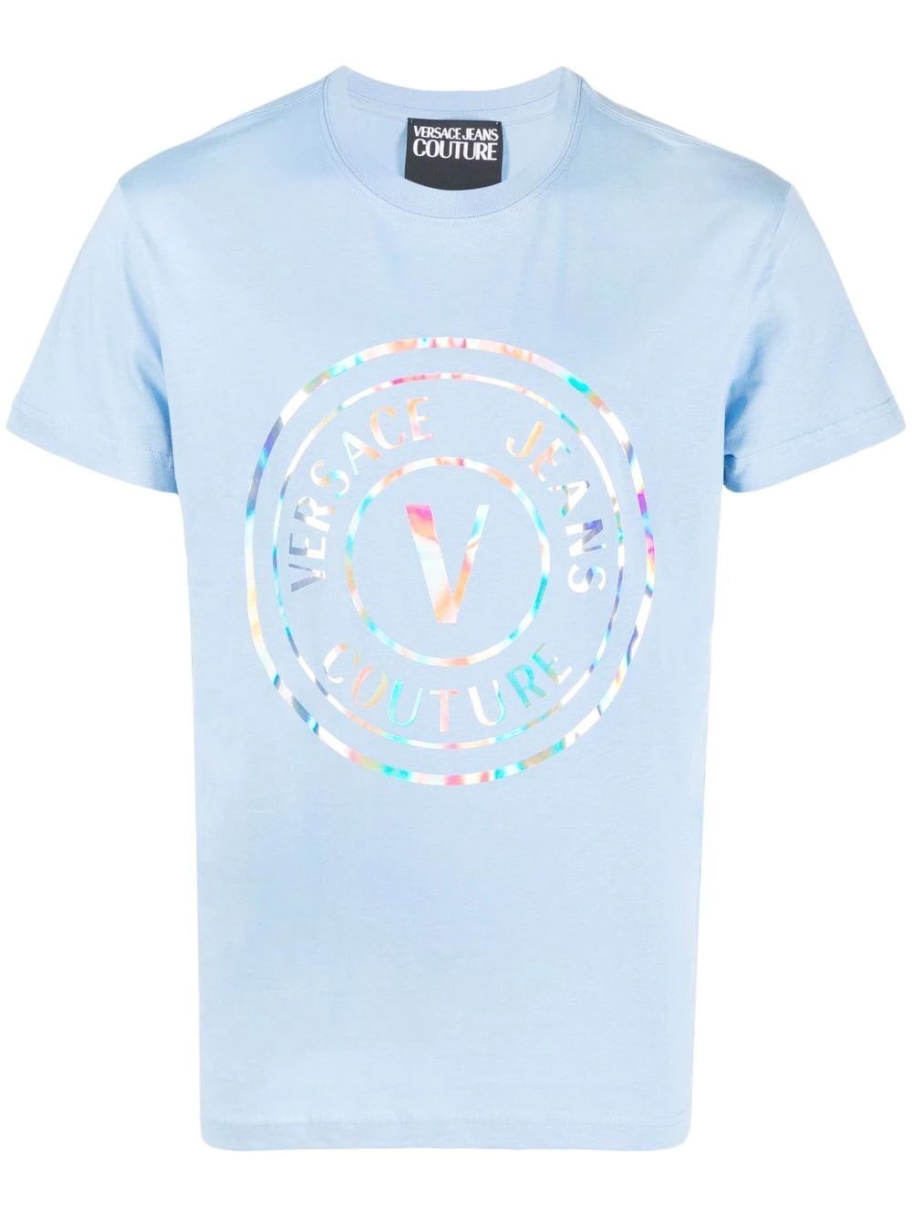 holographic logo print T-shirt - 1