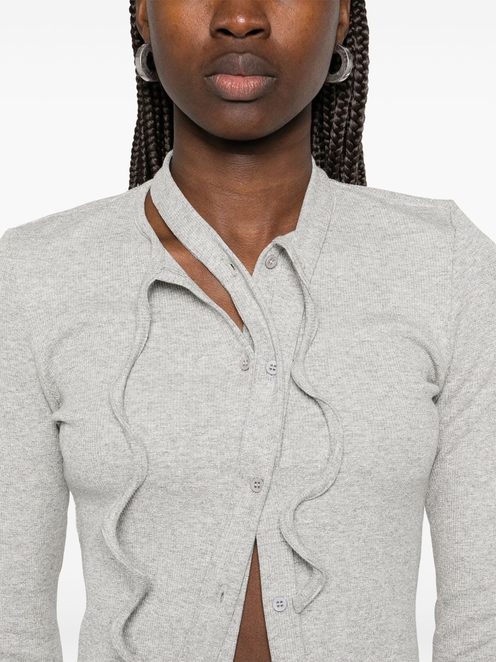 double-closure cardigan - 5