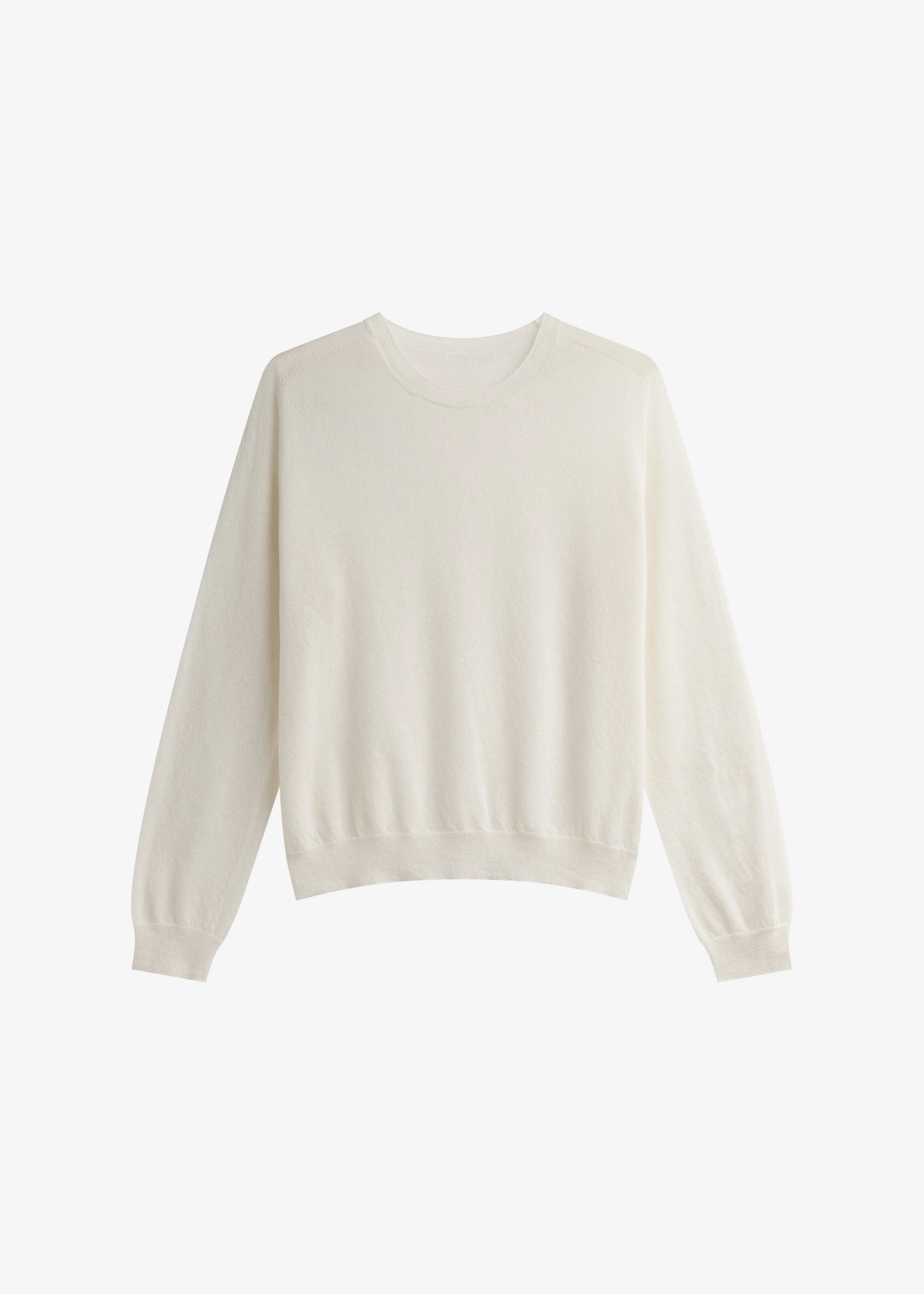 Ivrea Sheer Knit Top - Ivory - 1