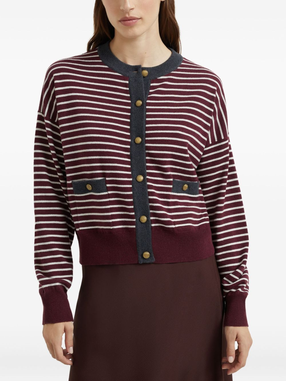 striped cardigan - 3