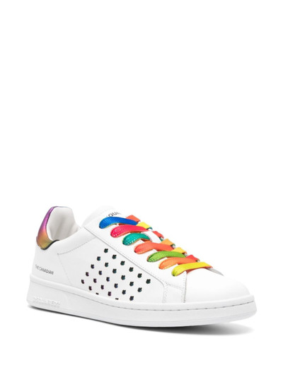 DSQUARED2 lace-up leather sneakers outlook
