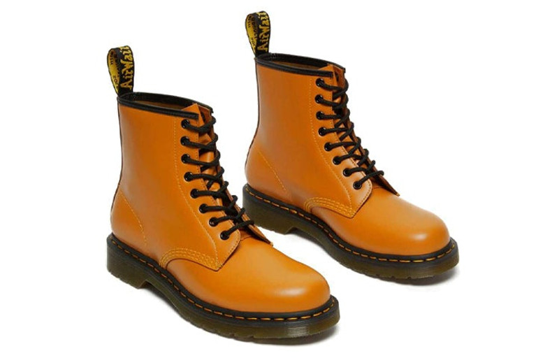 Dr.Martens 1460 Smooth Leather Lace Up Boots 'Orange' 27139804 4