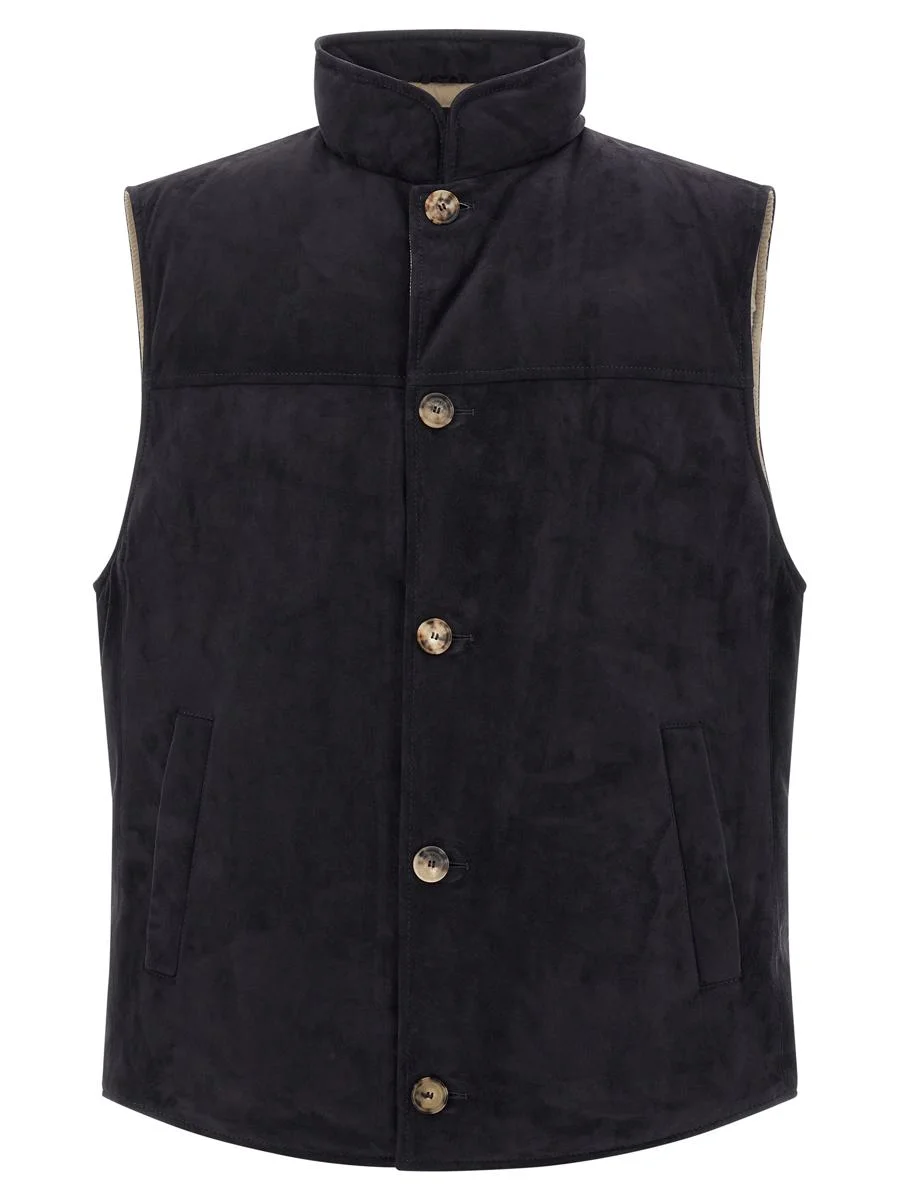 Brunello Cucinelli Suede Vest - 1