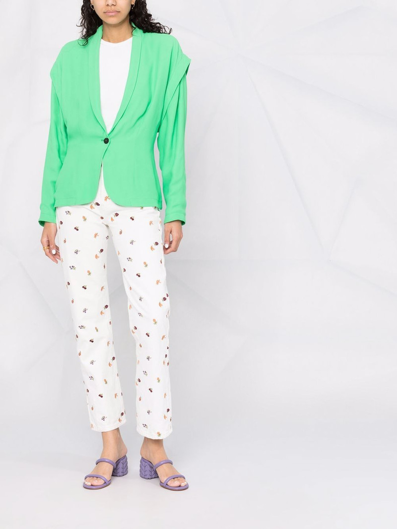 forte_forte drop-shoulder single-breasted blazer outlook