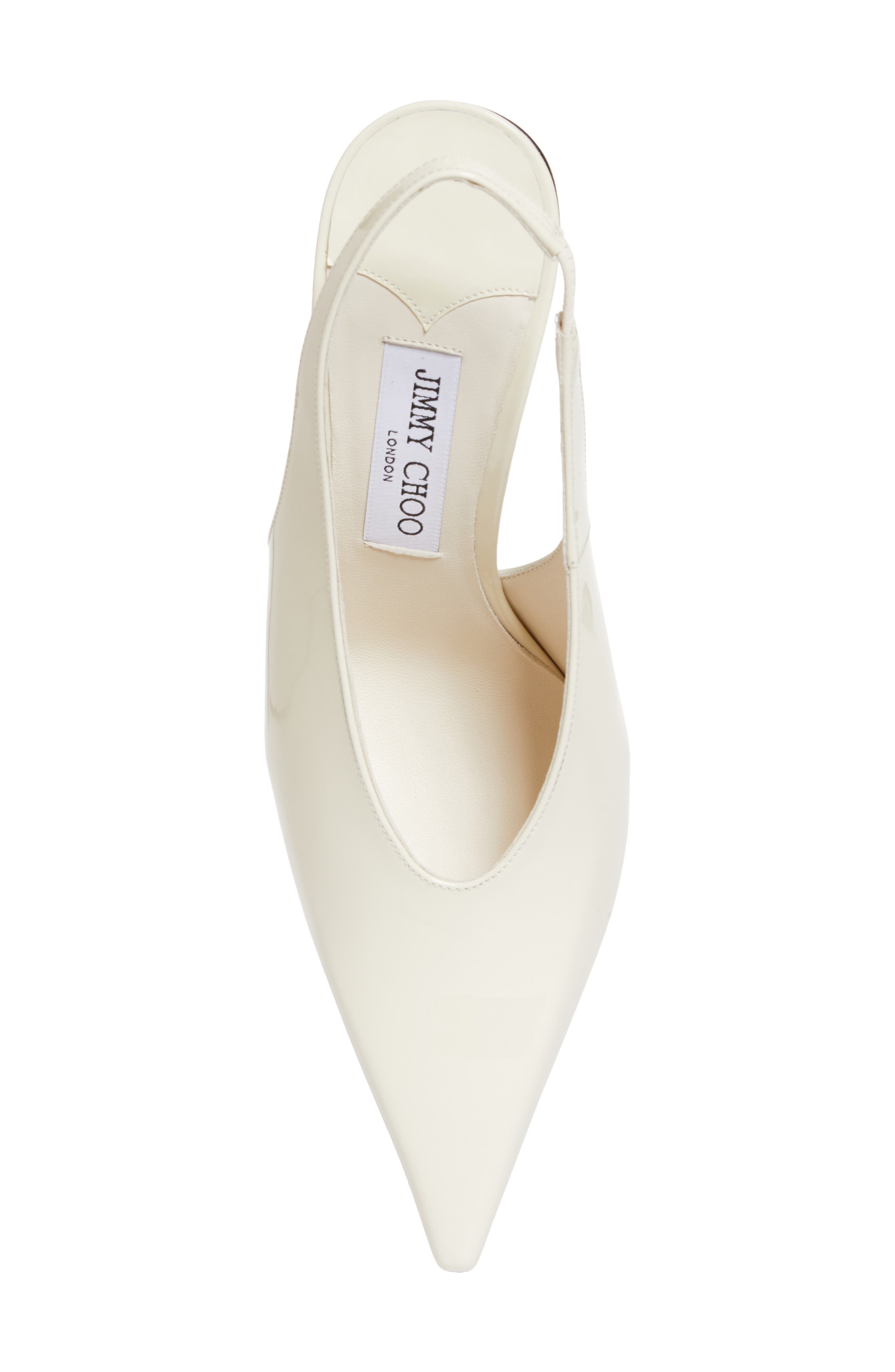 Jimmy Choo Isa Pointed Toe Slingback Pump in Latte Patent at Nordstrom - 5