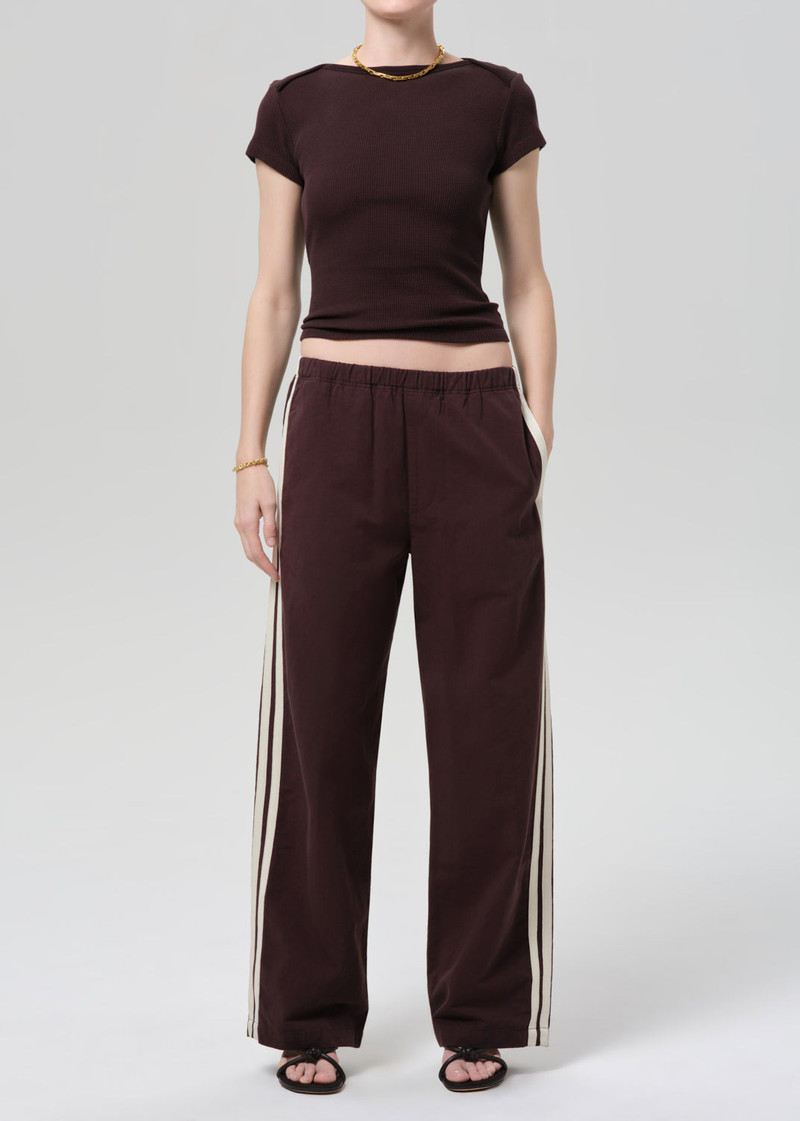 Aurora Track Pant In Chocolate - 1