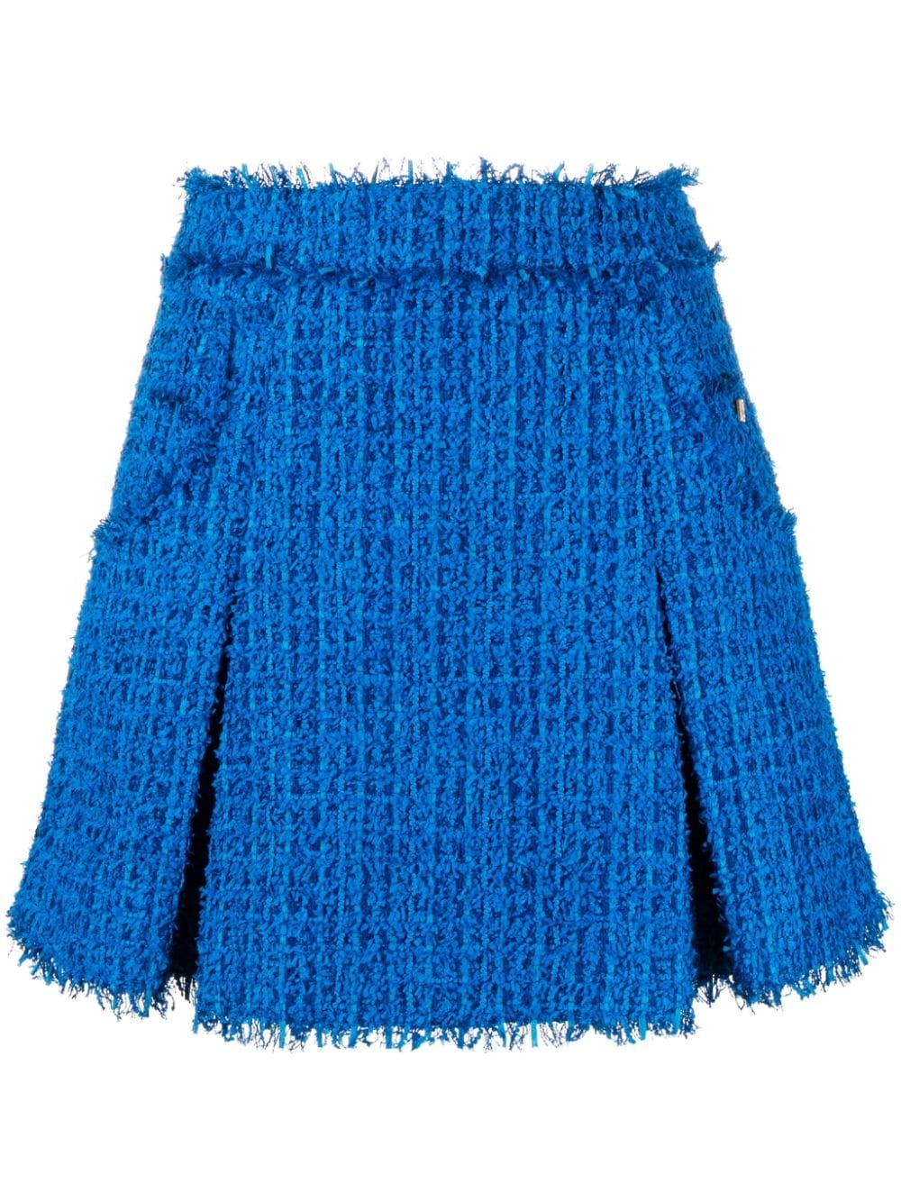 pleated tweed miniskirt - 1