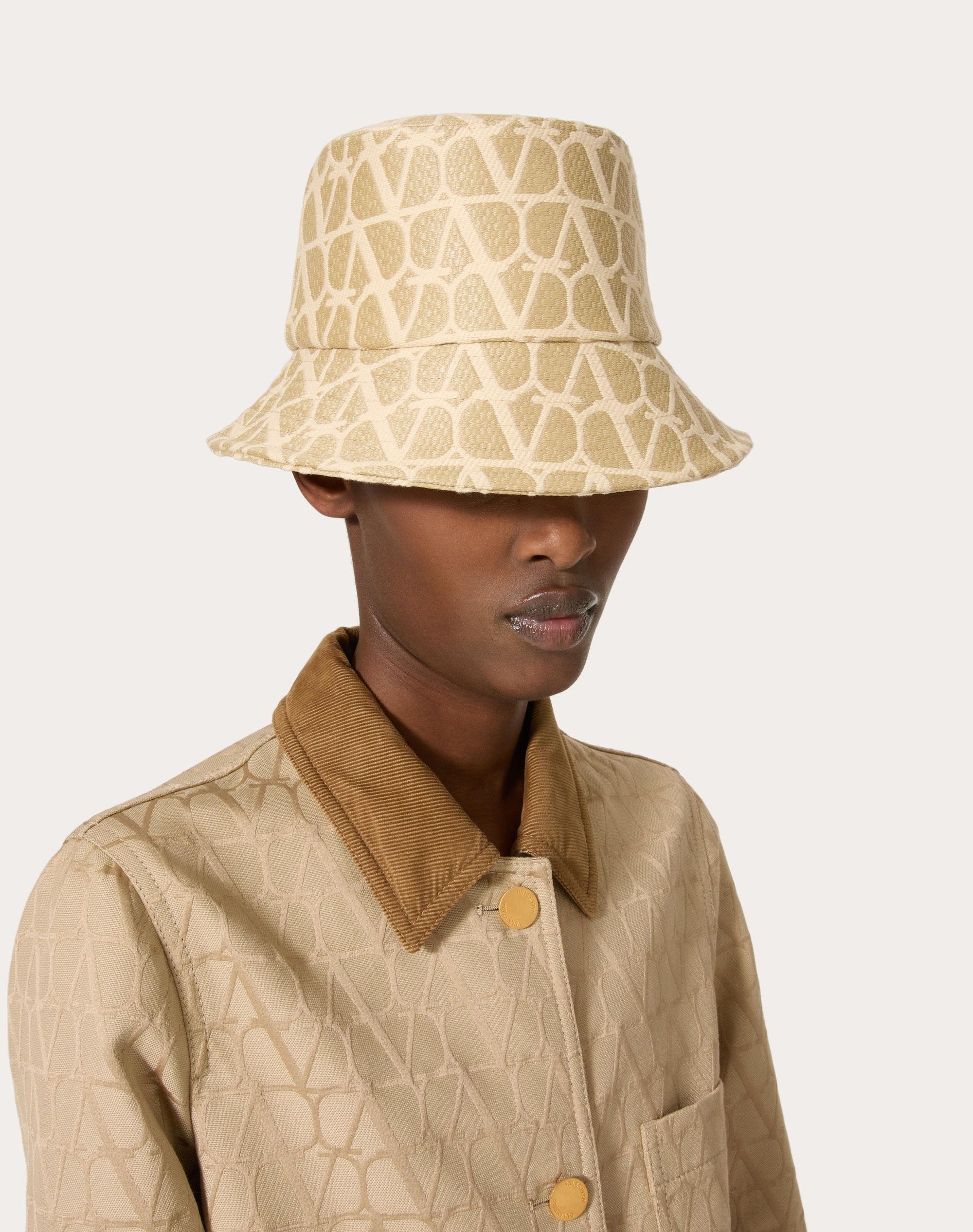 TOILE ICONOGRAPHE RAFFIA BUCKET HAT - 5