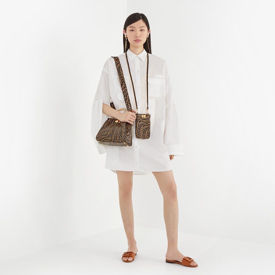 Brown leather pouch - 4