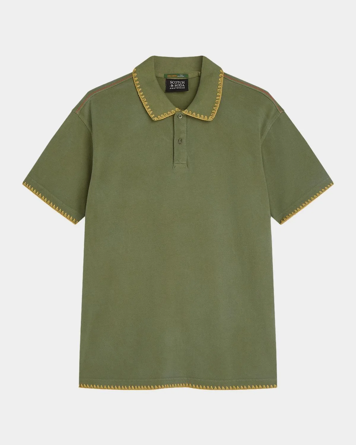 Men's Pique Worked-Out Relaxed-Fit Polo Shirt - 1