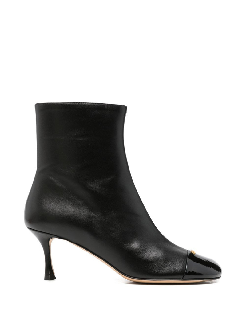 cap-toe leather boots 1