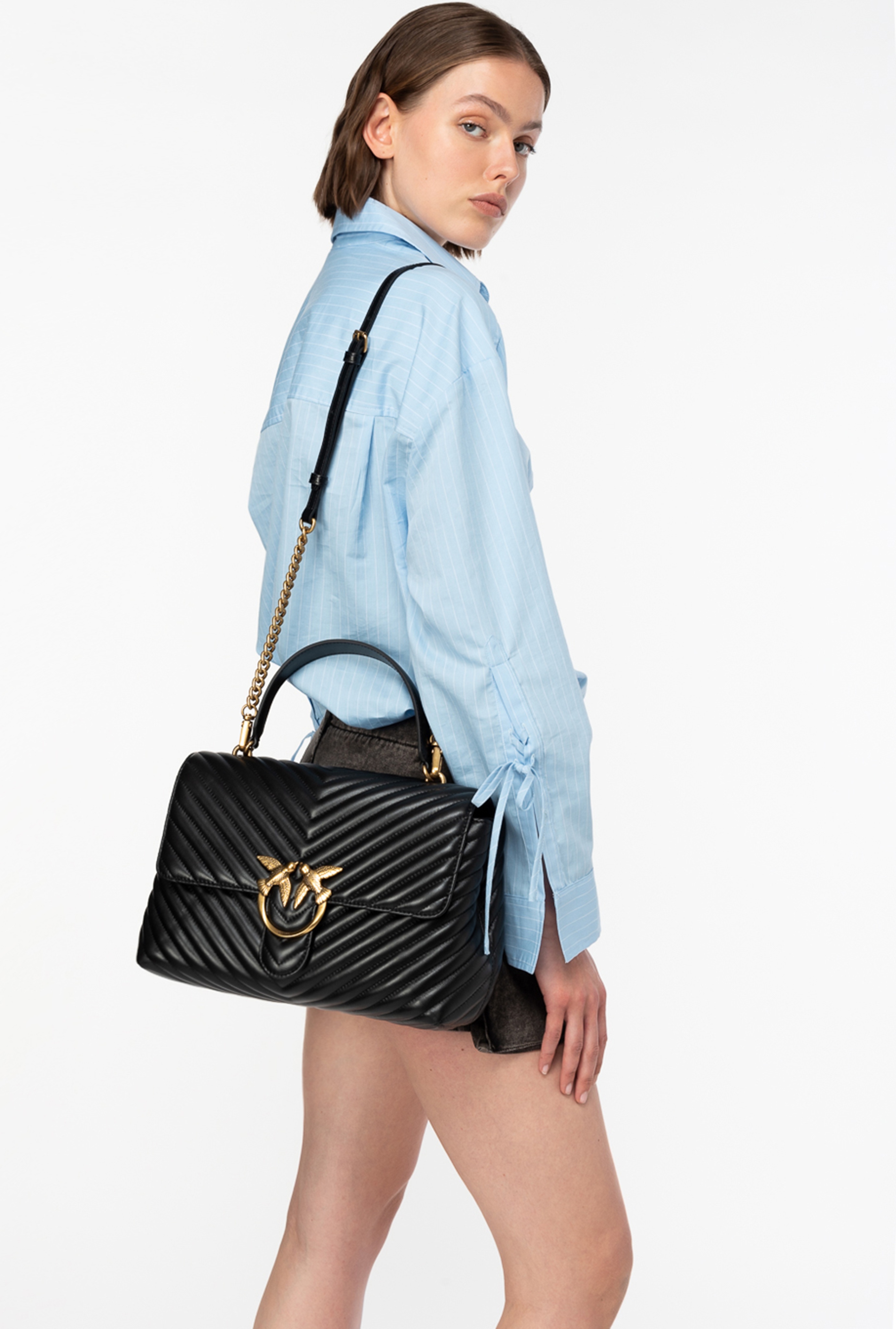 トートバッグ PINKO 'Big Lady Love Bag Puff Chevron' handbag Big Lady Love Bag Puff Chevron PINKO → Shop Online