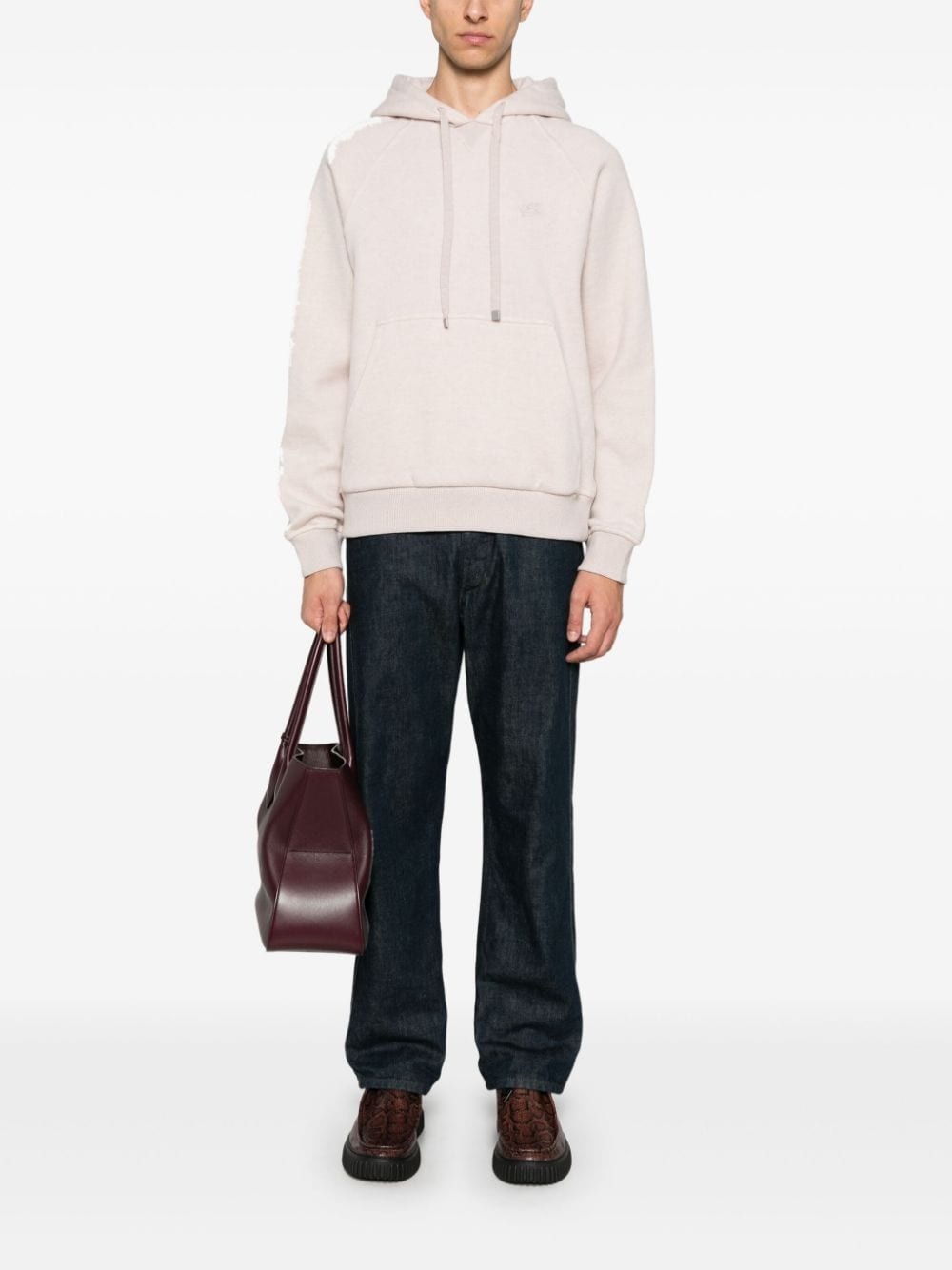 Pegaso-embroidered hoodie - 2