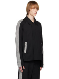 Kiko Kostadinov Black Tonkin Contrast Jacket | ssense