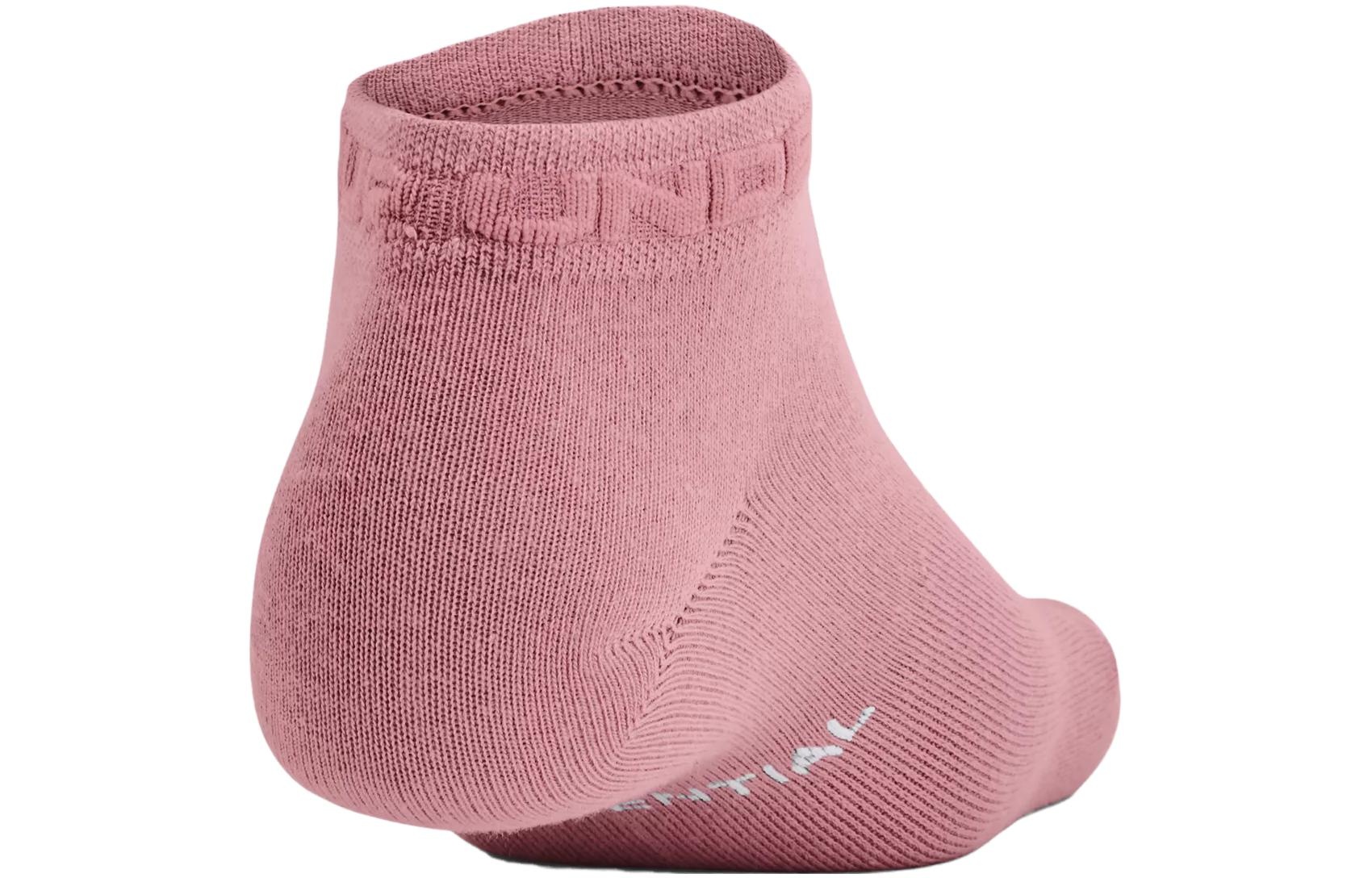 Under Armour Essential Low Cut Socks 3-Pack 'Pink' 1365745-697 - 2