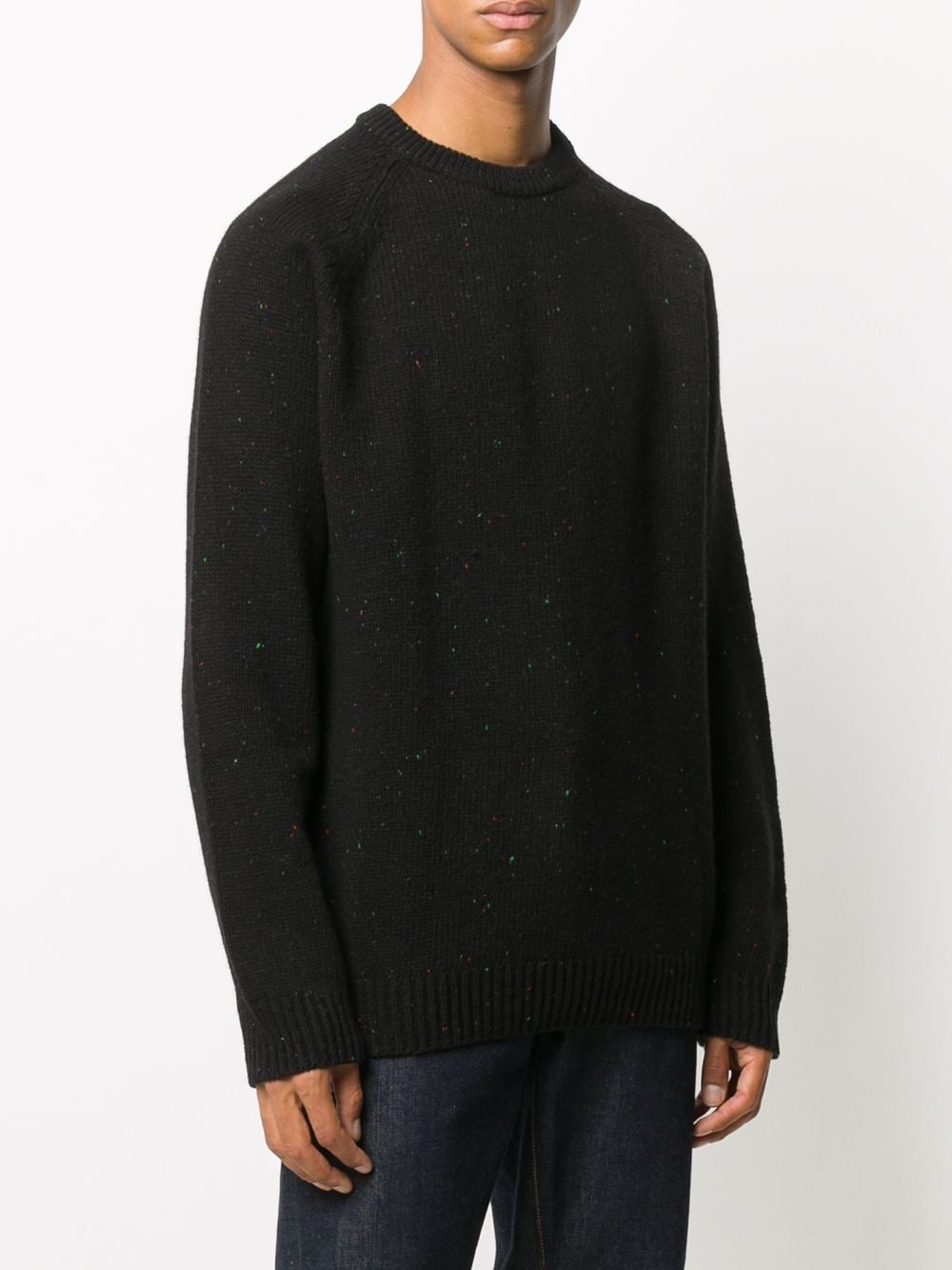 fitted knitted jumper - 3