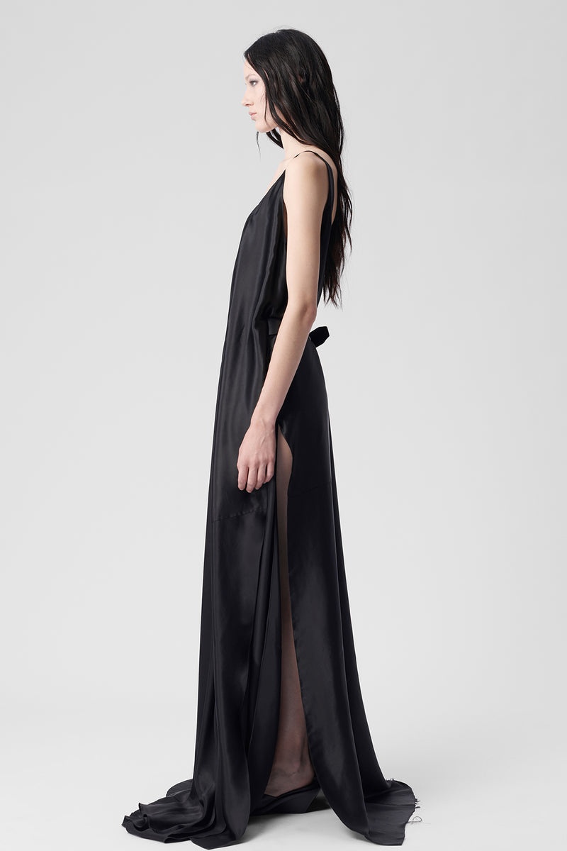 Ima X-Long Asymmetric Draped Dress - 2