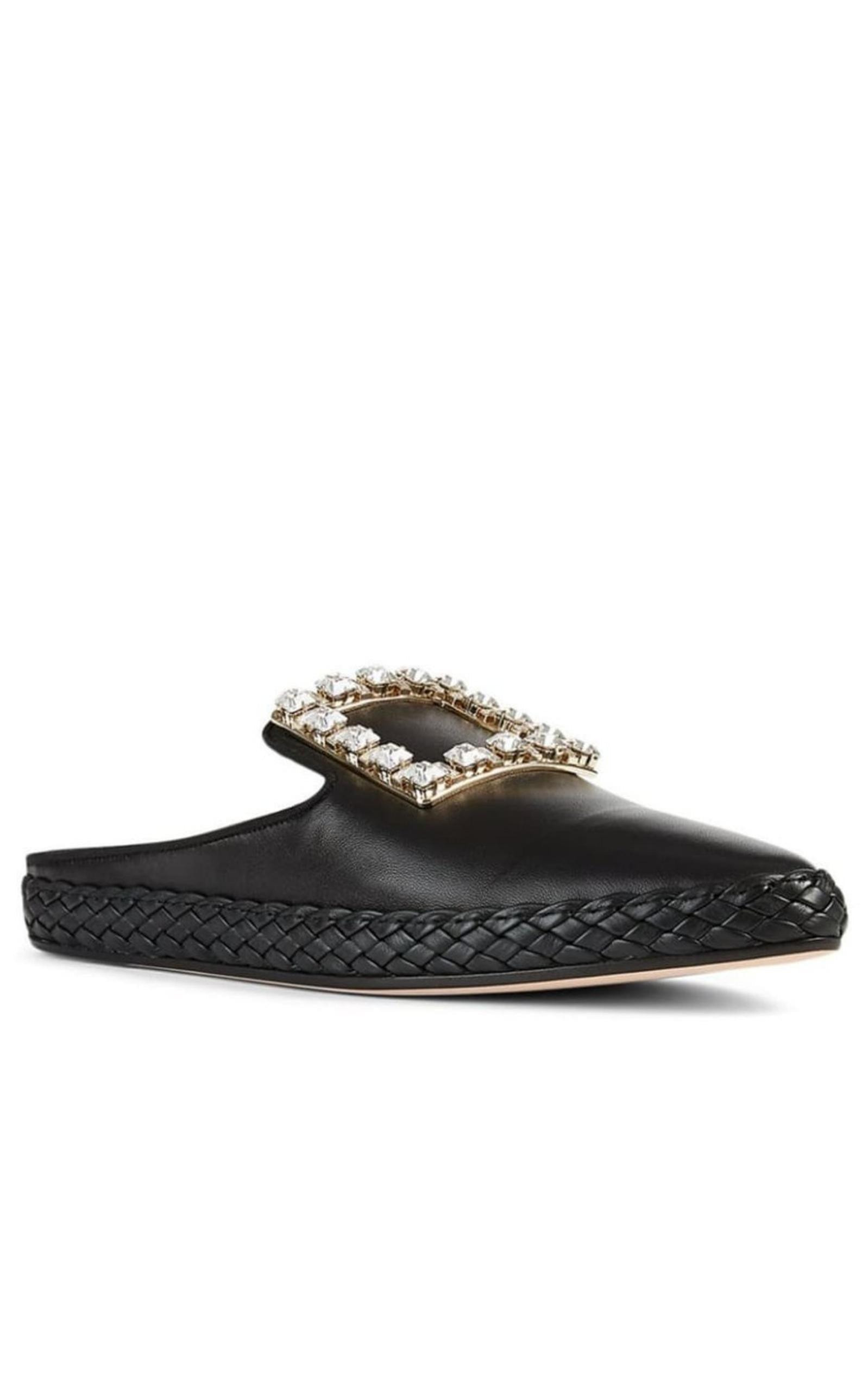 RV Lounge Strass Buckle Mules - 5