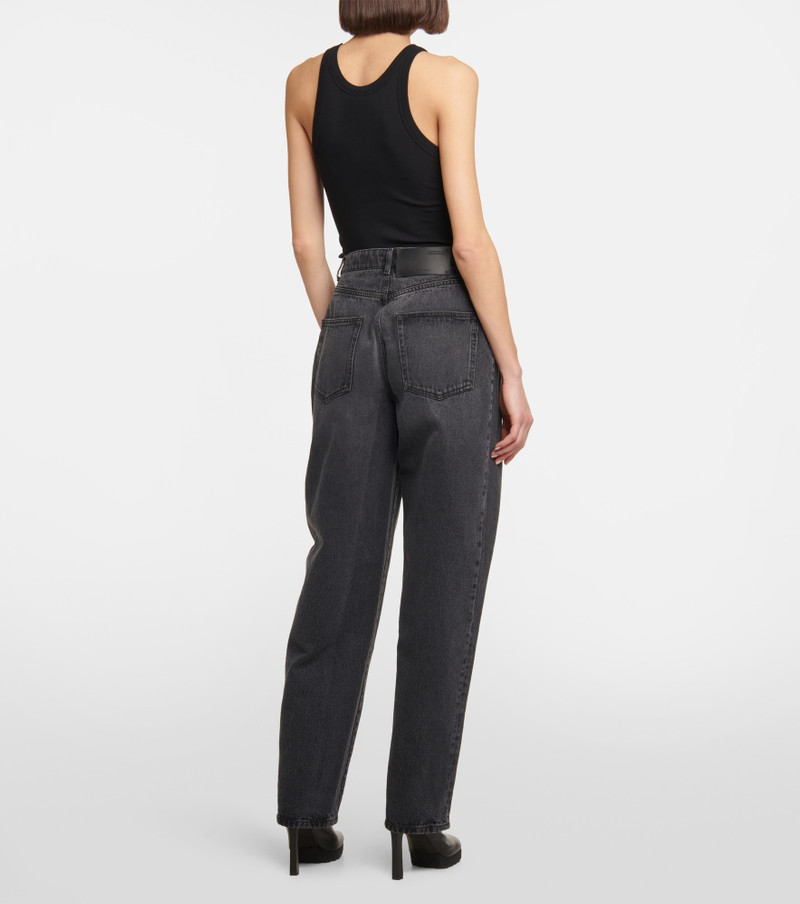 Pleated high-rise jeans 3