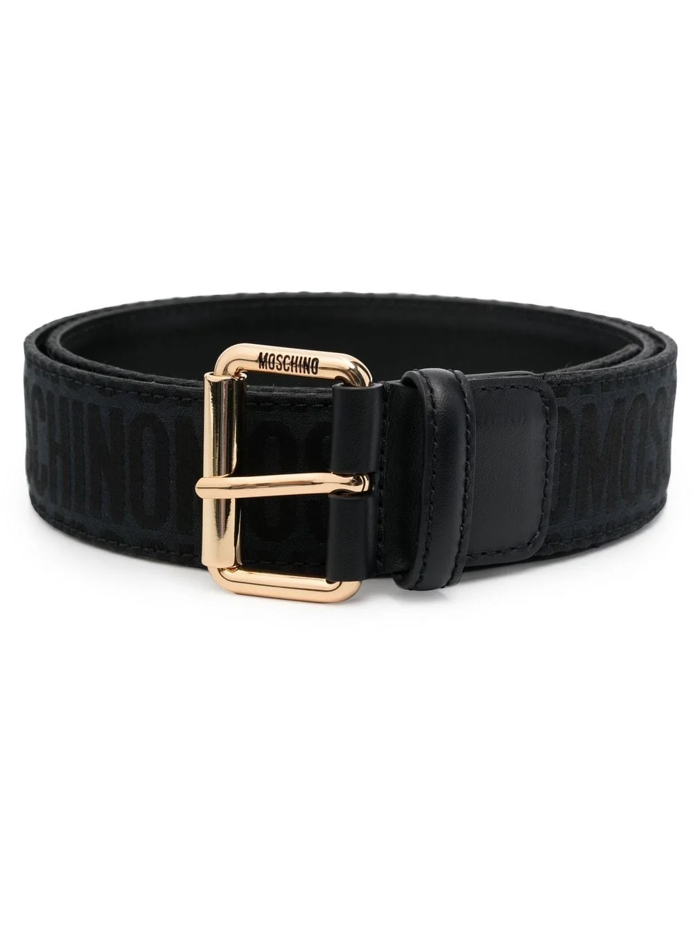 monogram leather belt - 1