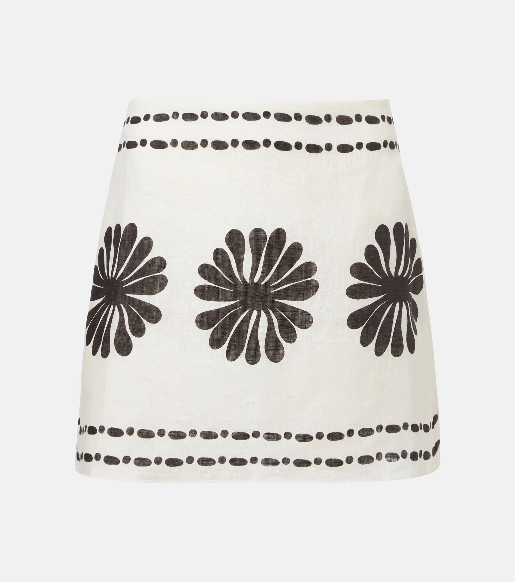 Eve floral linen miniskirt - 1