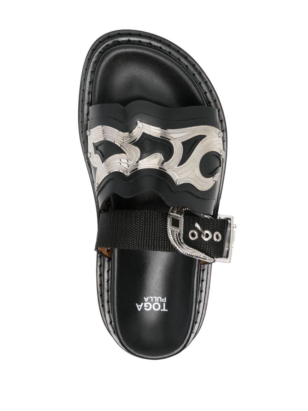 stud-embellished flatform sandals - 4
